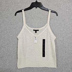 Banana Republic NEW Cream Knit Tank Top Size M Womens Vneck